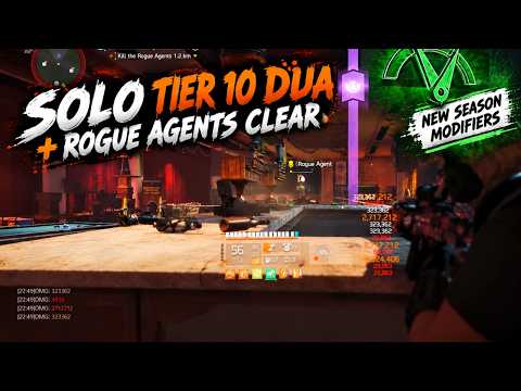 Video thumbnail: I Solo Cleared District Union Arena Tier 10 Escalation & Rogue Agents